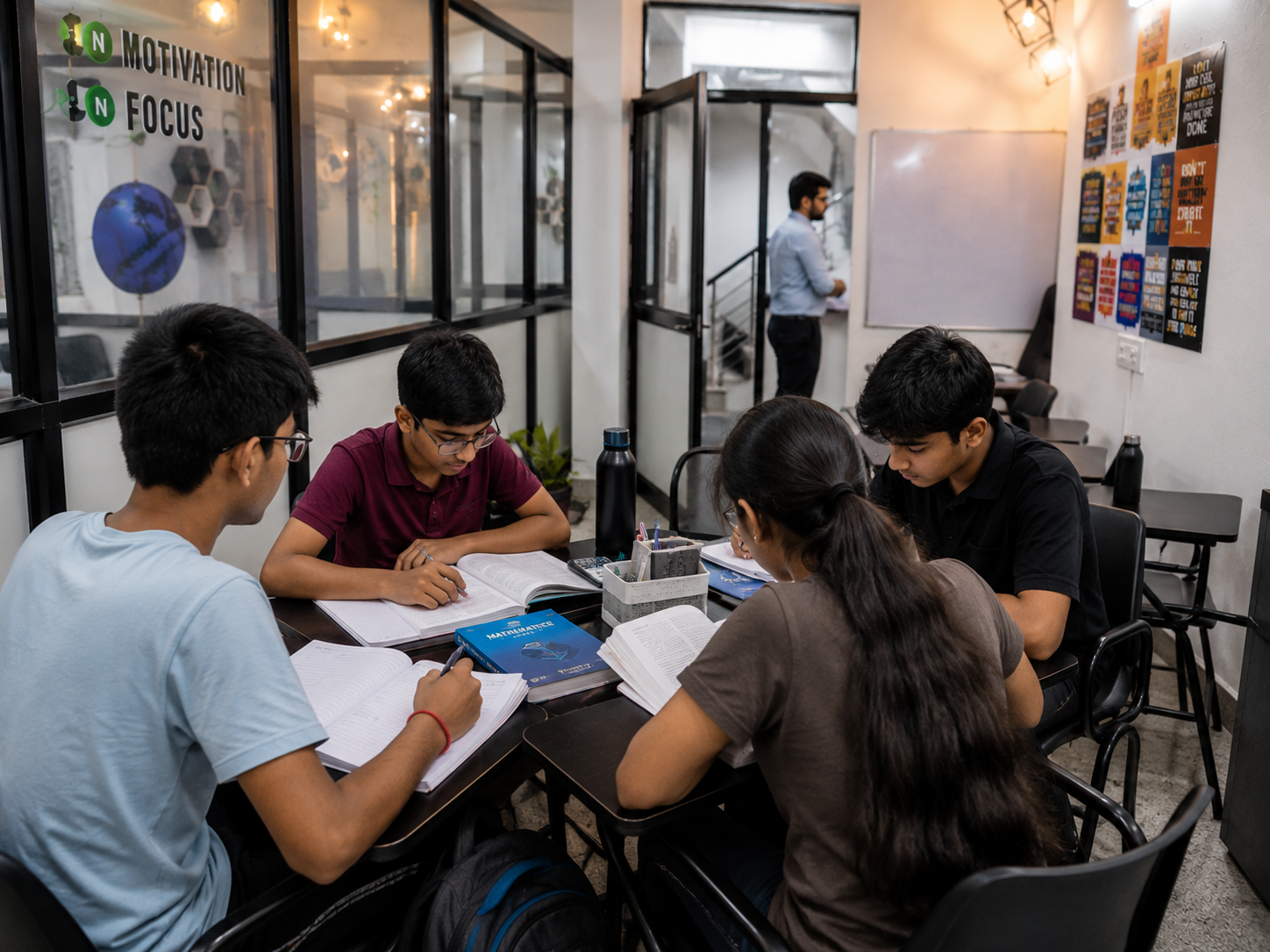 Board-focused revision class in session